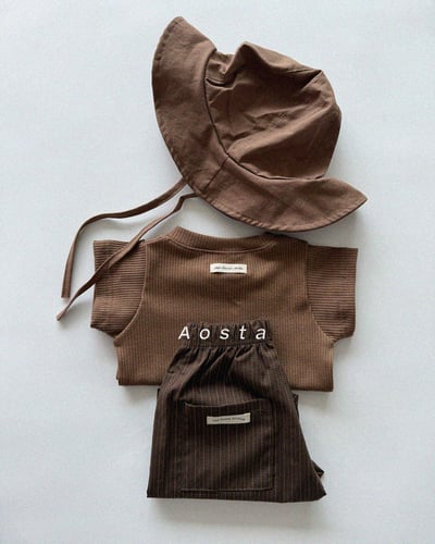 AOSTA52｜(6m-5y) 線條口袋芙烈褲14