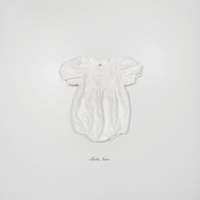 bebe nine27  (6m-24m) 2色緞帶蝴蝶結包屁衣5