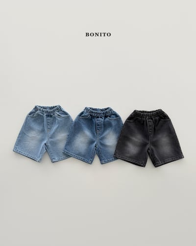 Bonito34｜(75cm-125cm) 3色刷白口袋牛仔褲3