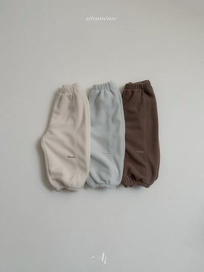 AT03｜(70-110) 韓系刺繡刷毛束口褲8