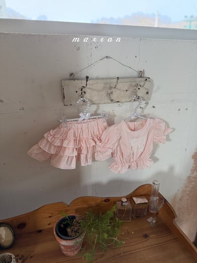 Marron20｜(1y-6y) 木耳花邊蛋糕裙10