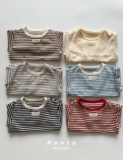 AOSTA57｜(6m-5y) 羅紋圓領上衣5