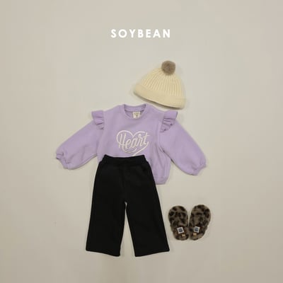 Soybean77｜(75cm-118cm) 舒適抓絨寬褲15