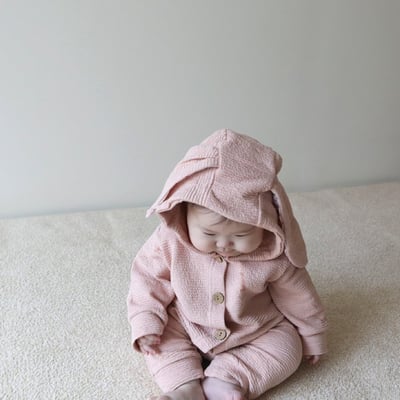 LEMONADE08｜(55cm-85cm) 3色小兔連帽連身衣6