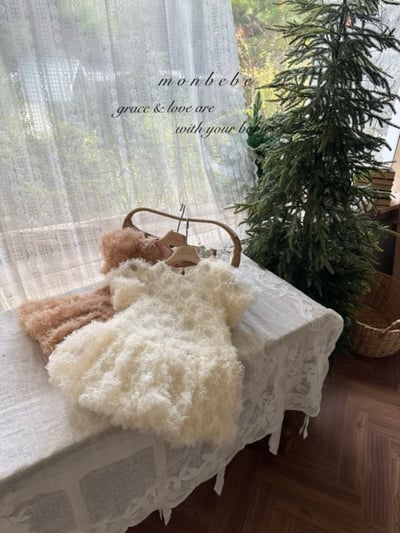 MONBEBE20｜(1y-8y) 層次薄紗洋裝14