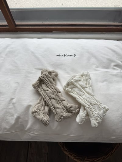 Bloom.b32｜(0m-24m) 麻花針織腳套5