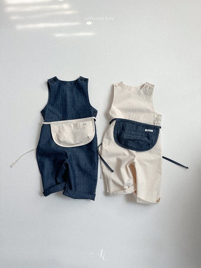 Atomeme10｜(70-110) 無袖牛仔連身褲2