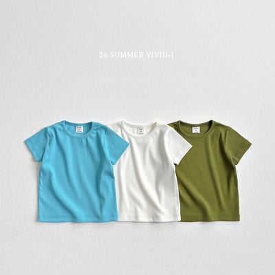 vivid50｜(78cm-125cm) 3款圓領淺色羅紋上衣2