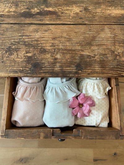 Anne Shirley10｜(1y-5y) 3色荷葉波點公主袖上衣2
