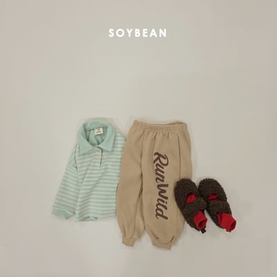 Soybean07｜(75cm-118cm) 條紋有領上衣15