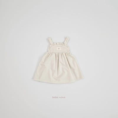 bebe nine29 (65cm-115cm) 3色荷葉摺邊吊帶洋裝17