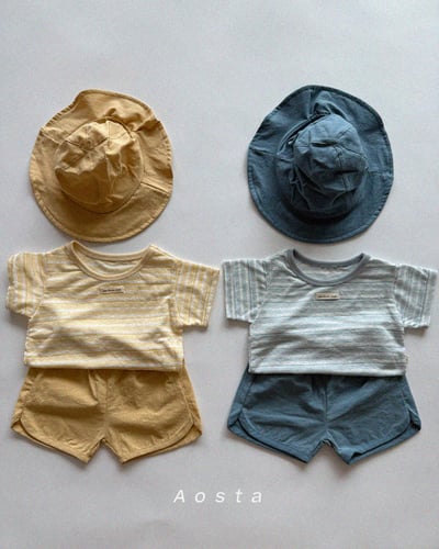 AOSTA19｜(6m-5y) 4款拼色條紋上衣7