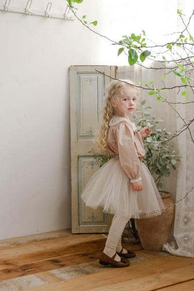 FLO19｜(75-135cm) 3色夢幻薄紗內搭褲裙20