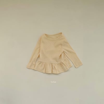 Fondue 19｜(75cm-120cm)  素面娃娃裝上衣1