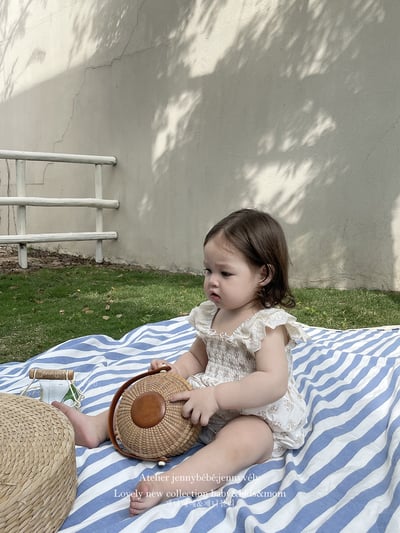 JE20｜(66-120cm) 無袖抓皺碎花包屁衣/洋裝12