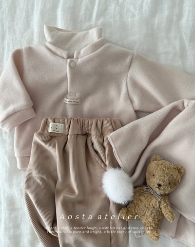 AOSTA46｜(6m-5y) 絲絨休閒縮口褲9