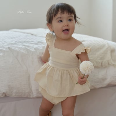 bebe nine37  (6m-24m) 3色小荷葉蛋糕套裝8