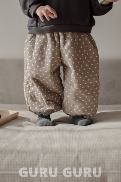 GURU GURU21｜(6m-24m) 3色波點縮口褲6