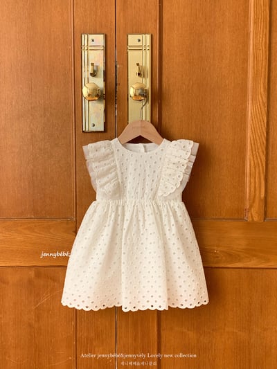 JE725｜(66-120cm) 波點刺繡洋裝包屁衣/洋裝16