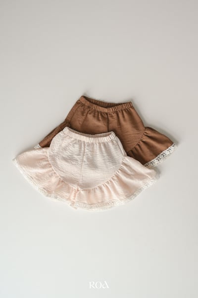 ROA34｜(6m-18m) 2色蕾絲滾邊褲裙3