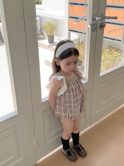 JE33｜(66-120cm) 格紋飛袖包屁衣/洋裝18