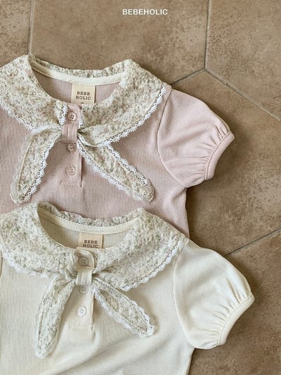 Bebe holic45｜(3m-18m) 海軍蕾絲領上衣3