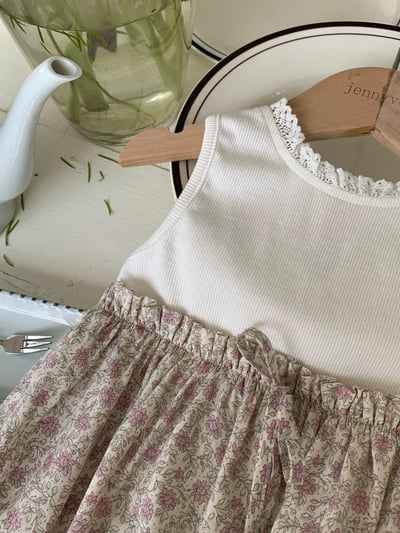 JE52｜(66-100cm) 無印花邊包屁衣/套裝25