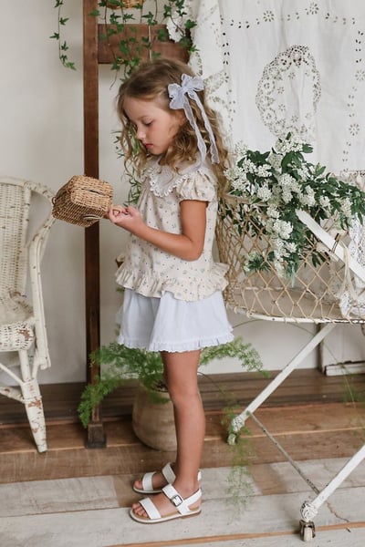 FLO38｜(75-140) 花邊波浪褲裙12