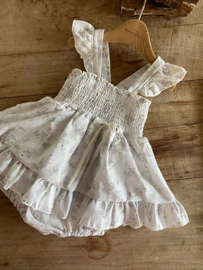 Anne Shirley01｜(3m-22m) 2色荷葉碎花洋裝包屁衣16
