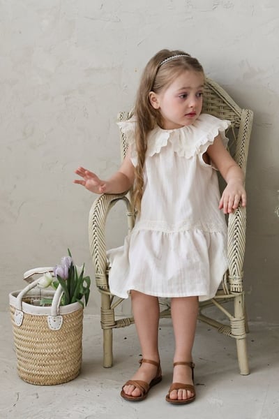 FLO31｜(75-140) 荷葉領蛋糕洋裝16