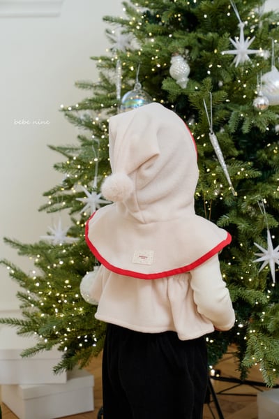 bebe nine64 (free) 2色毛球連帽披肩5