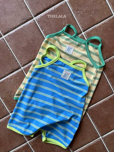 thelala48｜ (0m-18m) 條紋細肩包屁扣3