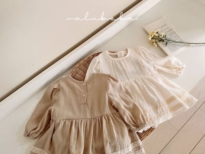 Valubebe82｜(65-80) 蕾絲刺繡包屁洋裝6