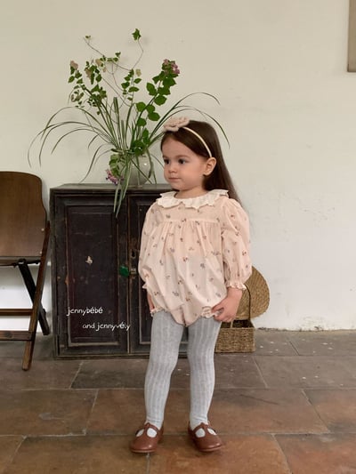 JE550｜(66-120cm) 甜美蕾絲領碎花包屁衣/洋裝13