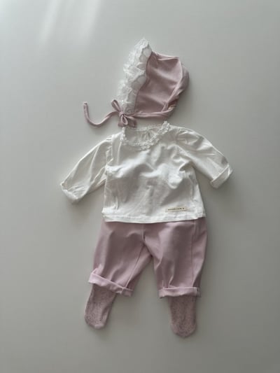 Bloom.b06｜(0m-7y) 春日蕾絲花邊領上衣9