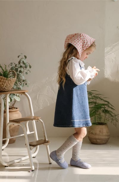 FLO01｜(free) 9色法式鄉村頭巾圍巾13