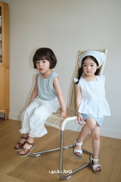 lala land68｜(75-120cm) 2色反摺直筒長褲12