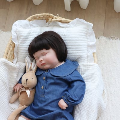 LEMONADE03｜(55cm-85cm) 1色牛仔圓領包屁衣2