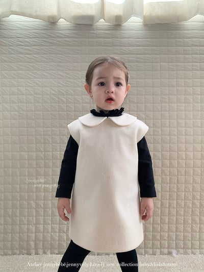 JE625｜(80cm-110cm) 玫瑰刺绣背心連身裙12