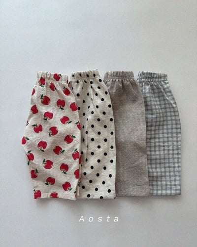 AOSTA07｜(6m-5y) 4色可愛甜美透氣褲1