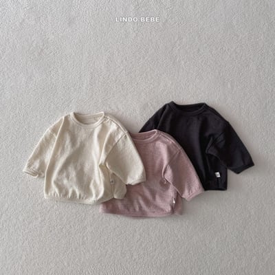 Lindo03｜(3m-18m) 圓領壓紋上衣3