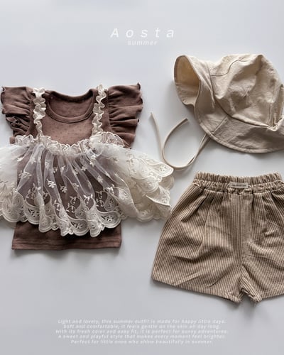 AOSTA26｜(6m-5y) 4款線條小標短褲13