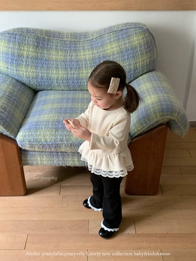 JE 660｜(80-110cm)  蕾絲荷葉邊上衣5