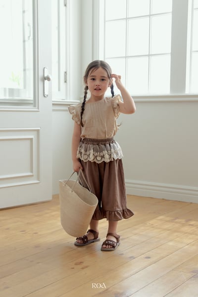 ROA21｜(6m-18m) 2色荷葉袖無袖上衣11