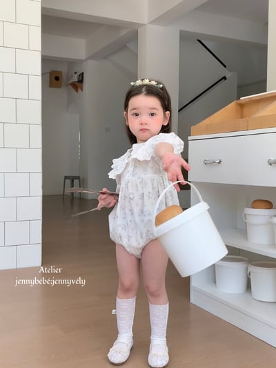 JE18｜(66-120cm) 碎花翻領包屁衣/洋裝8