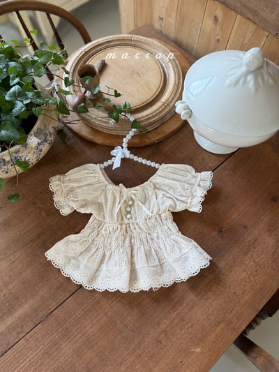 Marron24｜(1y-6y) 格紋泡泡袖襯衫4