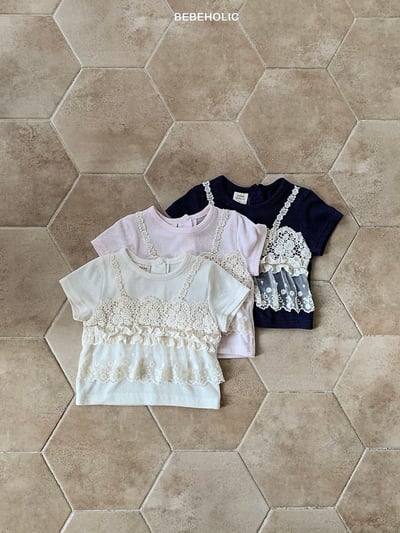 Bebe holic44｜(3m-18m) 背心蕾絲上衣1