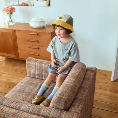 1st blue36｜(~93-118cm) 露營印花上衣9