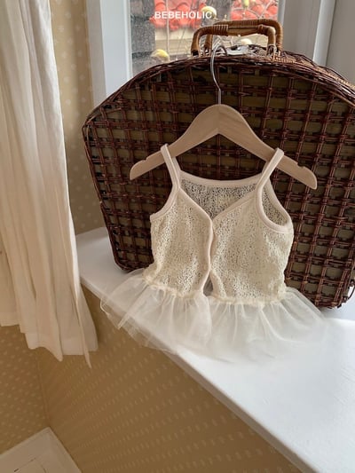 Bebe holic50｜(Free) 蕾絲吊帶裙背心6