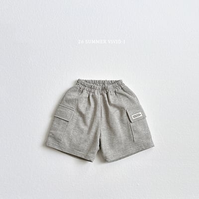 vivid102｜(78cm-125cm) 5款工業風標籤短褲2